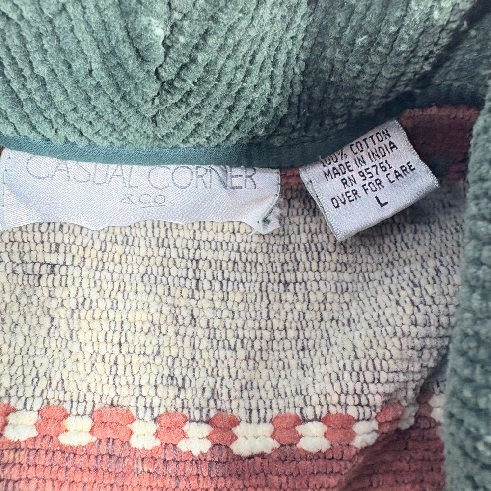 Vintage Blanket Jacket Cardigan‎ Womens L Cowl Collar Texture Southwestern Crop - Picture 4 of 8